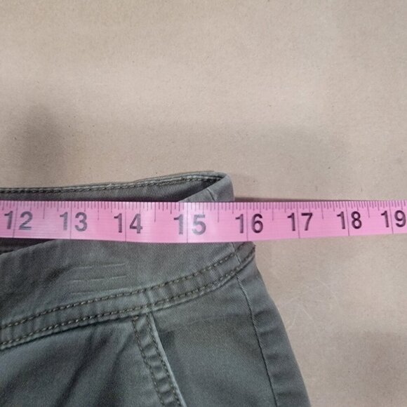 a new day Size 10 Washed Olive Green / Khaki Green Stretch Chino Pants - Picture 7 of 13